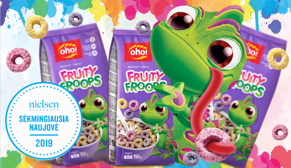 Oho! „Fruity Froops“ savo produktų kategorijoje pripažinti sėkmingiausia naujiena!