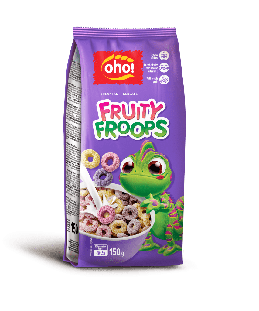 Breakfast cereal fruit taste “Fruity froops”