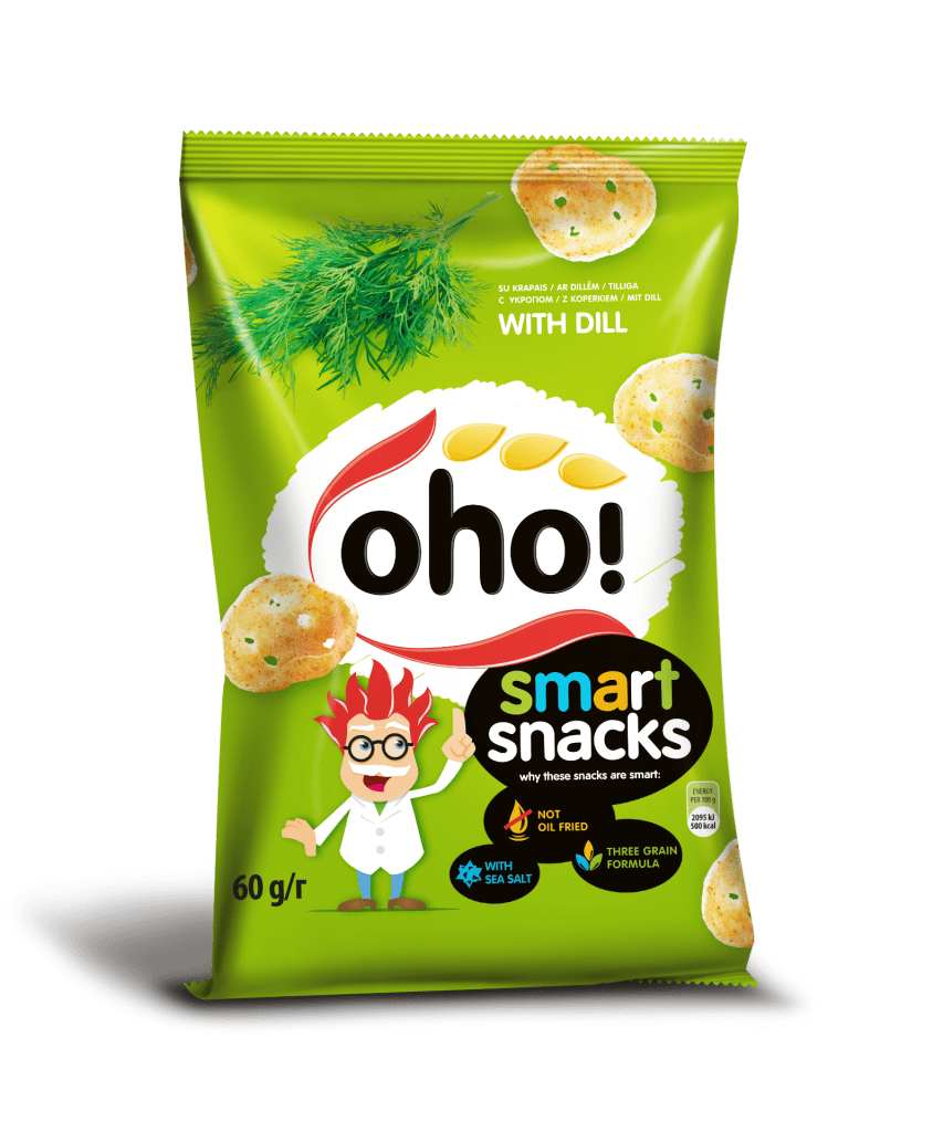 Krapų skonio traškučiai „Smart snacks“