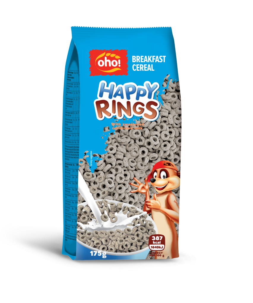 Breakfast cereal condensed milk flavour “Happy rings”