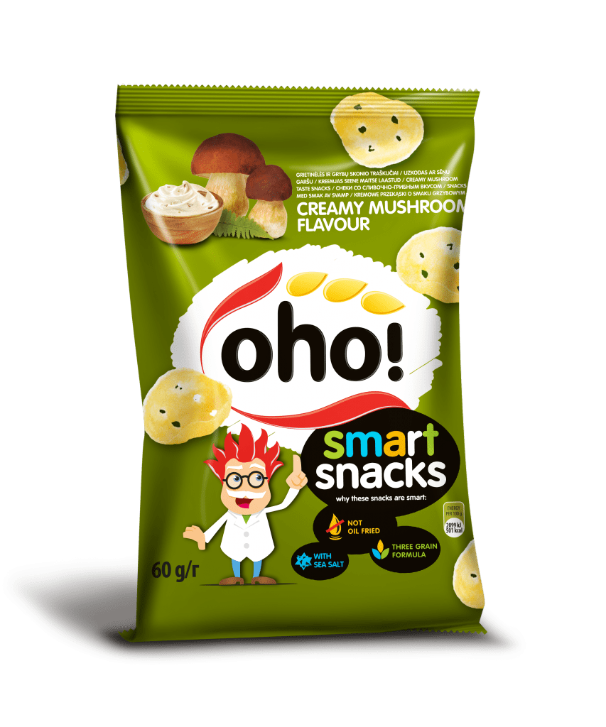 Chips creamy mushroom flavour “Smart snacks”