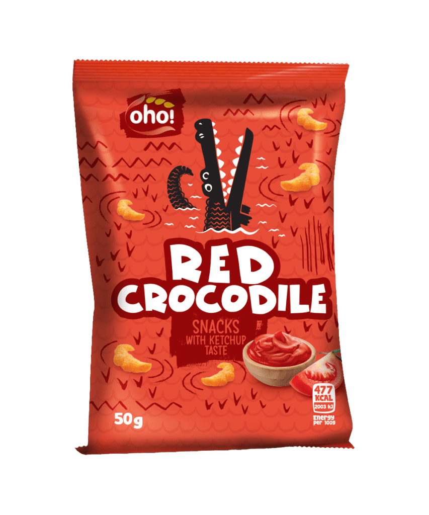Ketchup flavour chips “Red Crocodile”