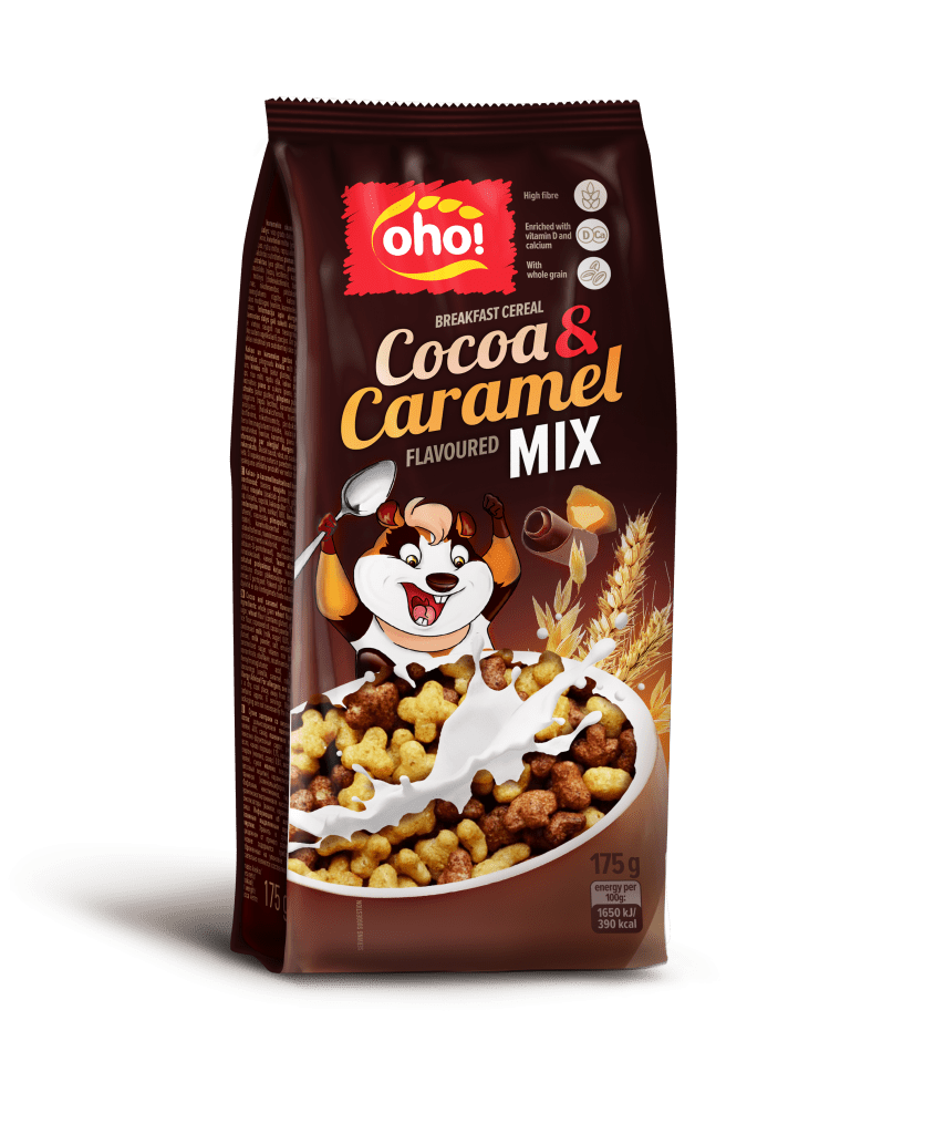 Breakfast cereal “Cacao & caramel mix”