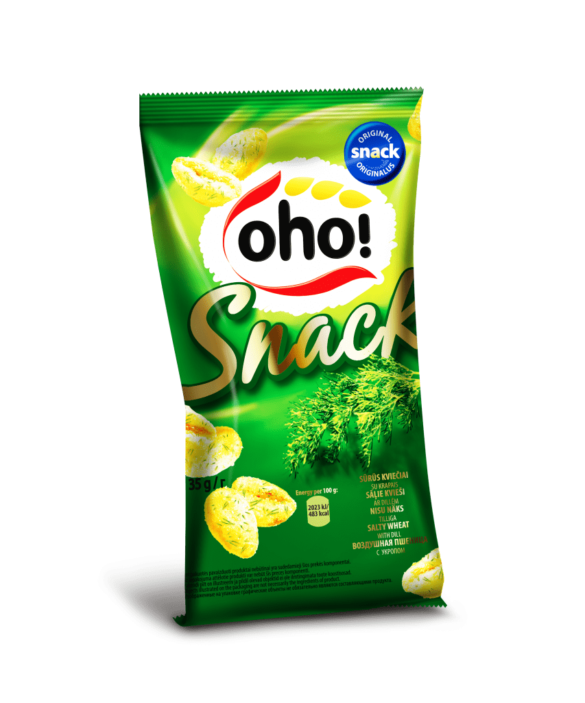 Salty wheat with dill taste