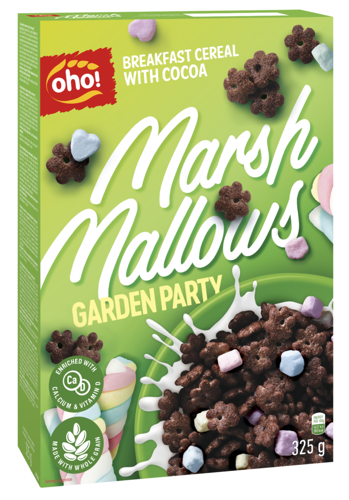Breakfast cereal cocoa taste with marshmallows “Garden party”