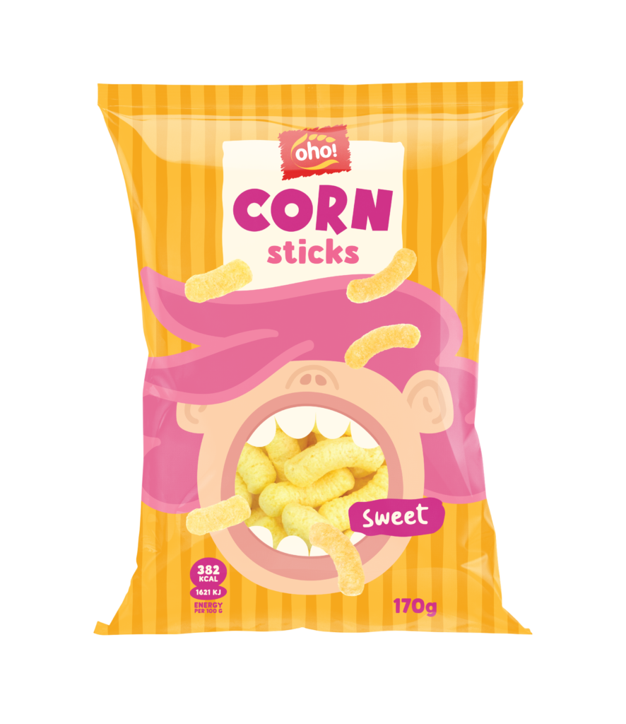 Corn snack sweet taste “Corn sticks”