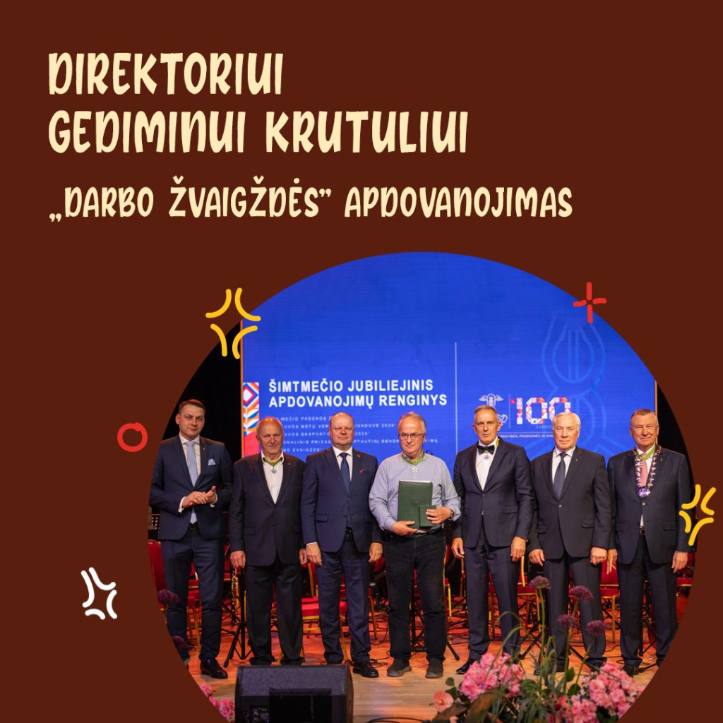 „Darbo žvaigždės“ apdovanojimas direktoriui G.Krutuliui