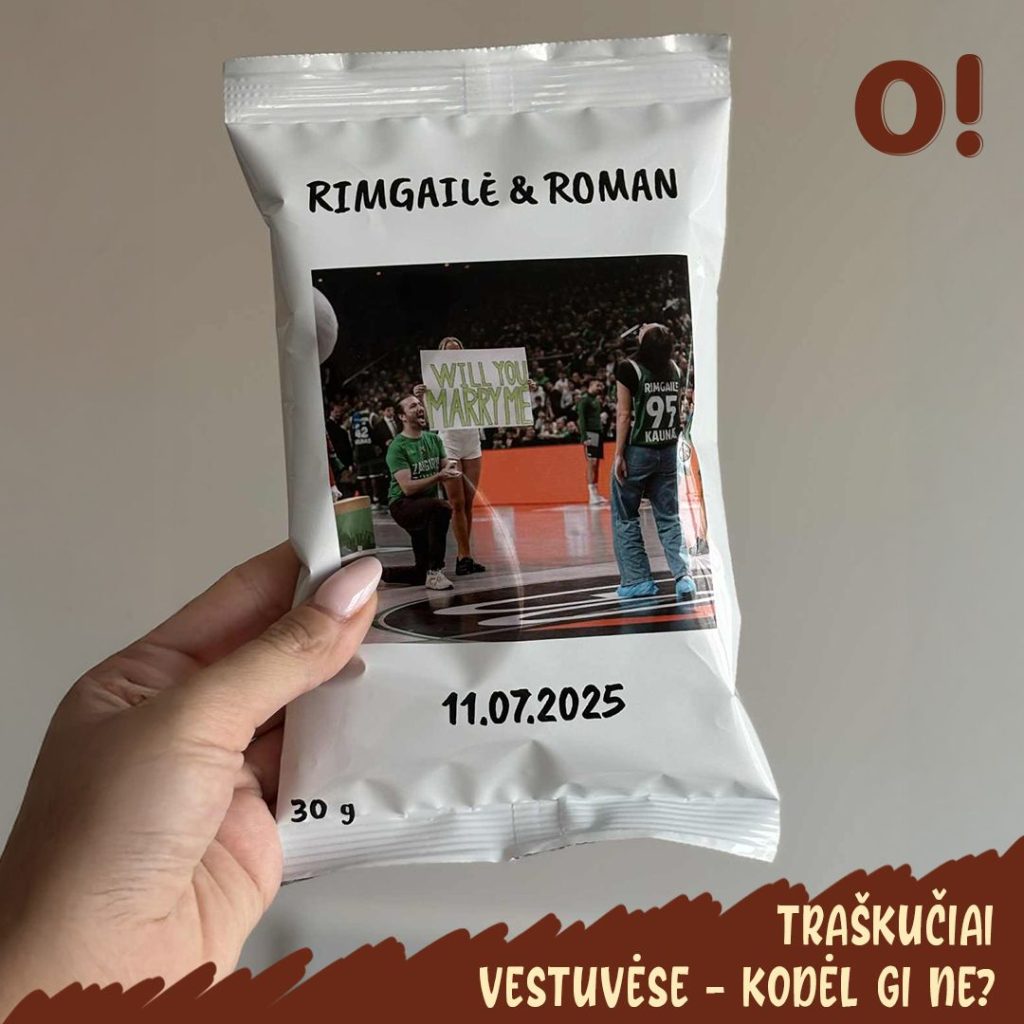 Ekskliuzyvinis traškučių užsakymas vestuvėms