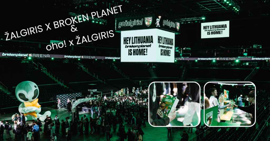 POP‑UP Žalgiris x Broken Planet? Oho, what a cosmic combo! 💚✨